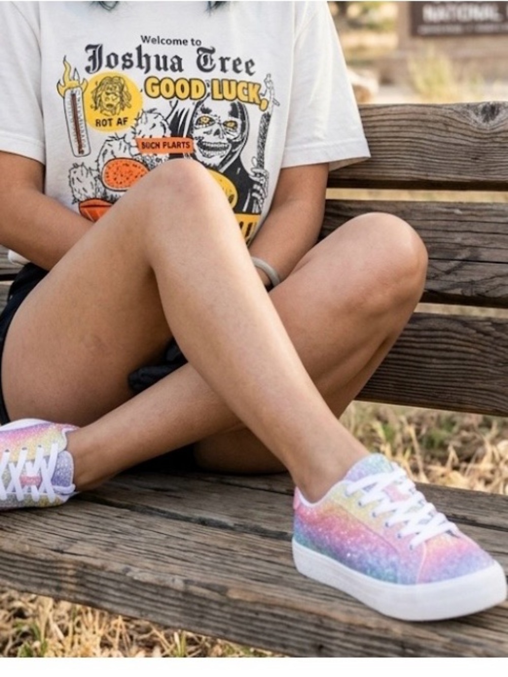 J. ADAMS Hero Platform Sneakers, Women’s 6.5, Rainbow